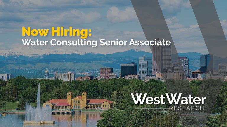 Now Hiring: Water Consulting Senior Associate