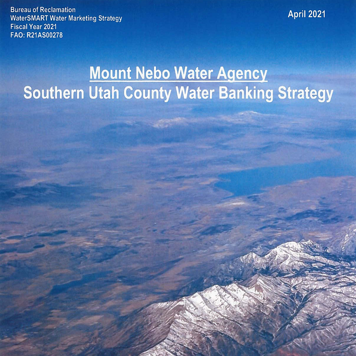 Southern Utah County Water Banking Strategy