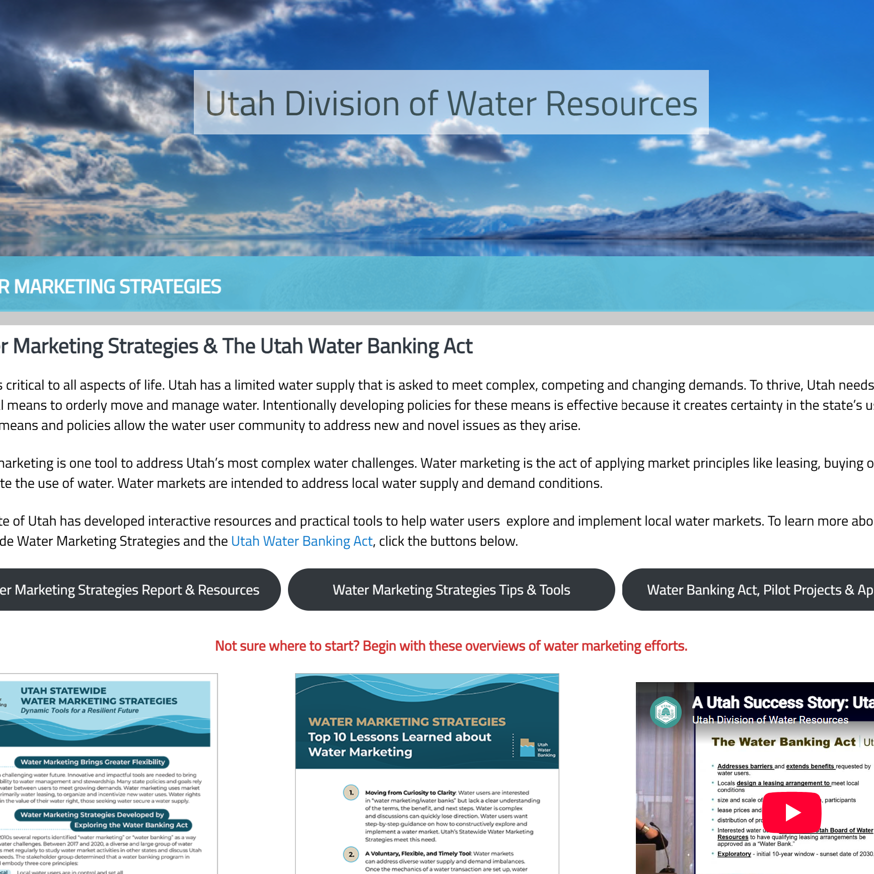 Utah Water Marketing Strategies 