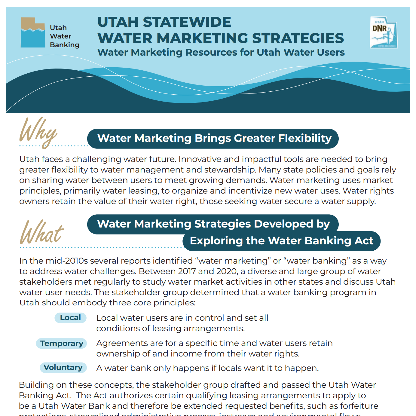 Utah Water Marketing Strategies
